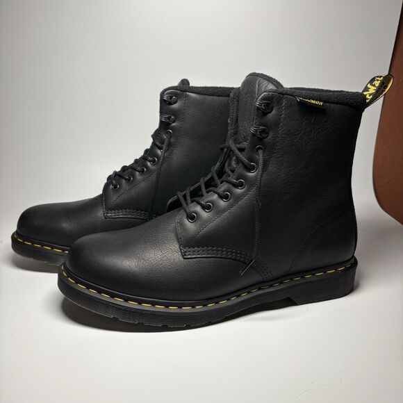 Dr. Martens 1460 Pascal WarmWair Black Leather Boots Mens 14 The Original